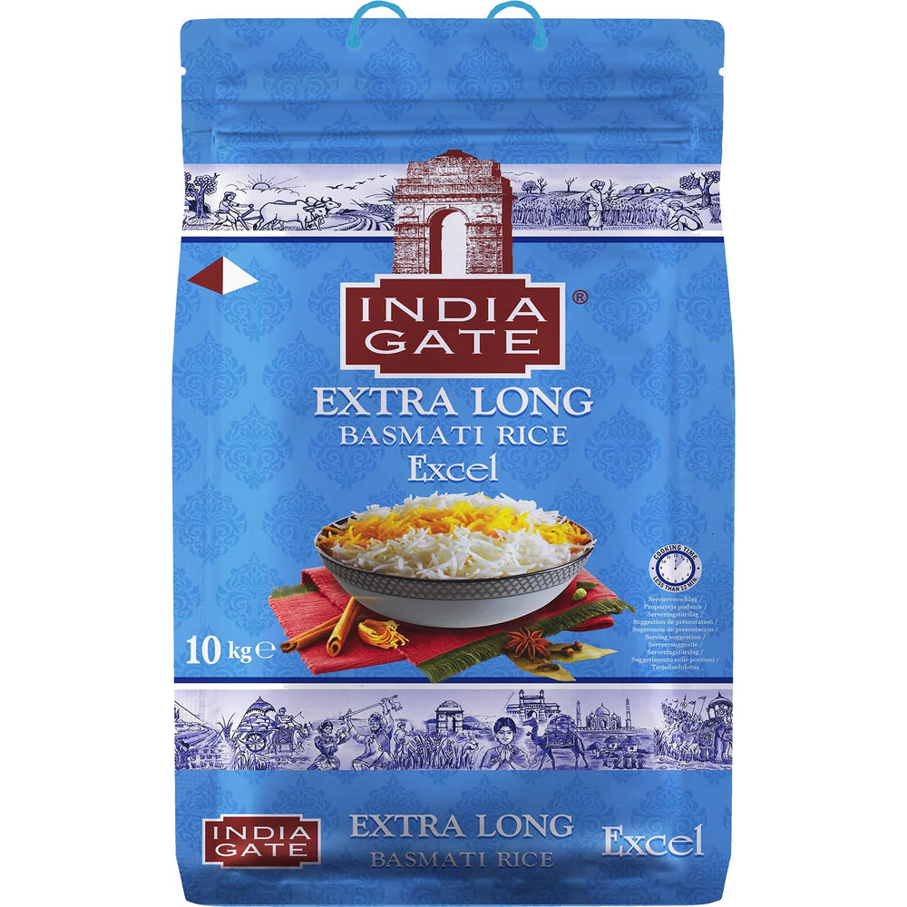 Orez Basmati Premium INDIA GATE – Orez cu bob lung fin, aromat, din India, bob lung fin (1 x 5 kg)