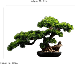 Künstlicher Bonsai-Baum, 43,2 Cm, Künstlicher Bonsai-Kiefer, Realistische Künstliche Pflanzendekoration, Topfpflanzen, Künstliche Zimmerpflanzen, Für Desktop-Display