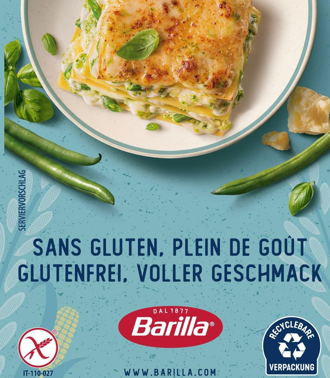 Paste Barilla Tagliatelle fără gluten, făcute din porumb și orez delicios – perfecte pentru persoanele cu boală celiacă sau intoleranță la gluten 300g