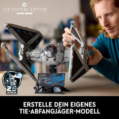 LEGO Star Wars Tie Interceptor, set de construcție creativă din seria Ultimate Collector pentru adulți, model de cărămidă Starfighter, cadou pentru fani, piesă de colecție, set Ucs 75382 Seturi de constructie Besuche den LEGO-Store