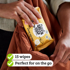 Șervețele umede igienice pentru mâini Marcel's Green Soap, pachet de 60 - Vanilie și floare de cireș - Pe bază de plante - Ecologice