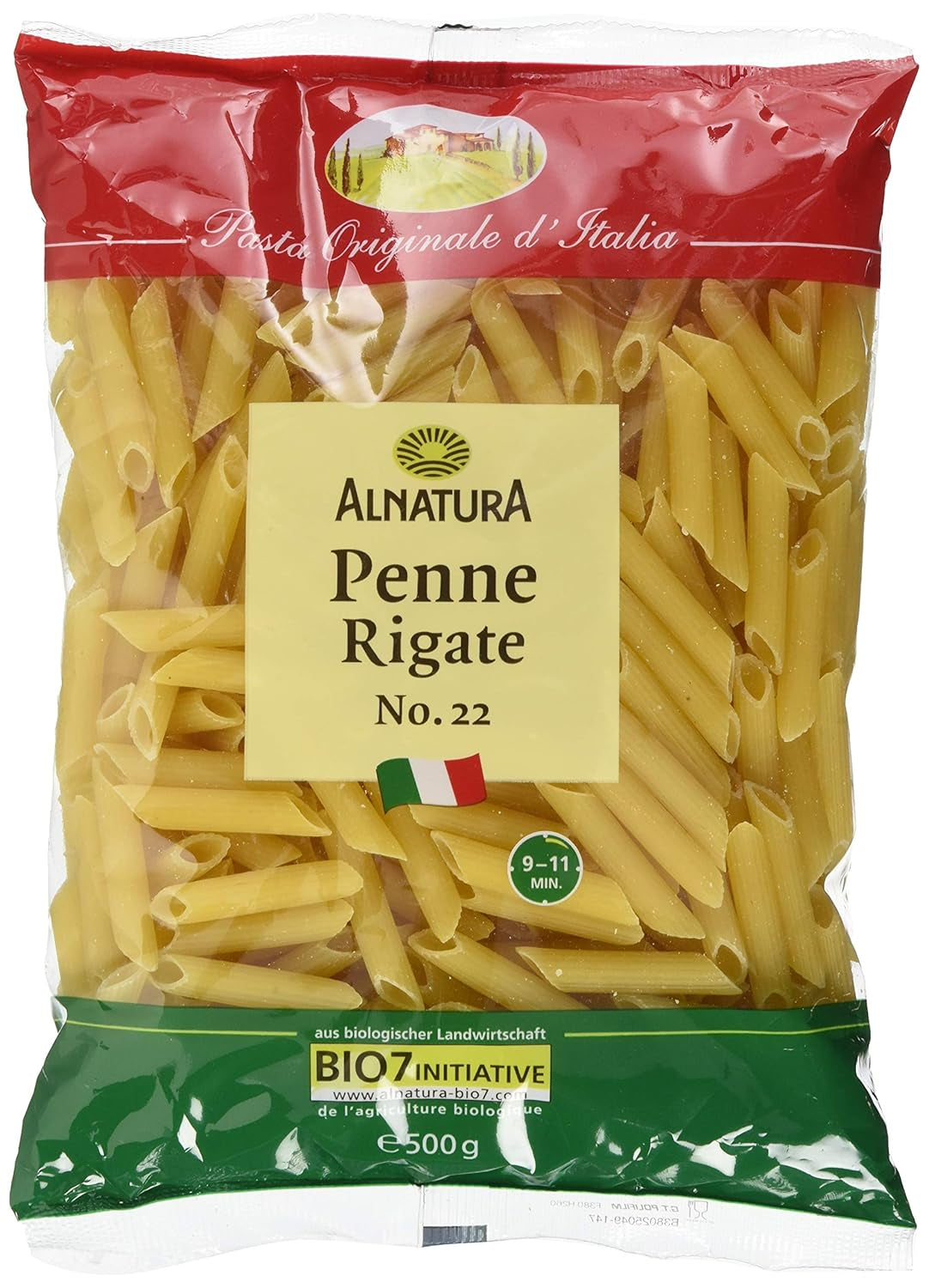 Paste organice Penne Rigate, 500g
