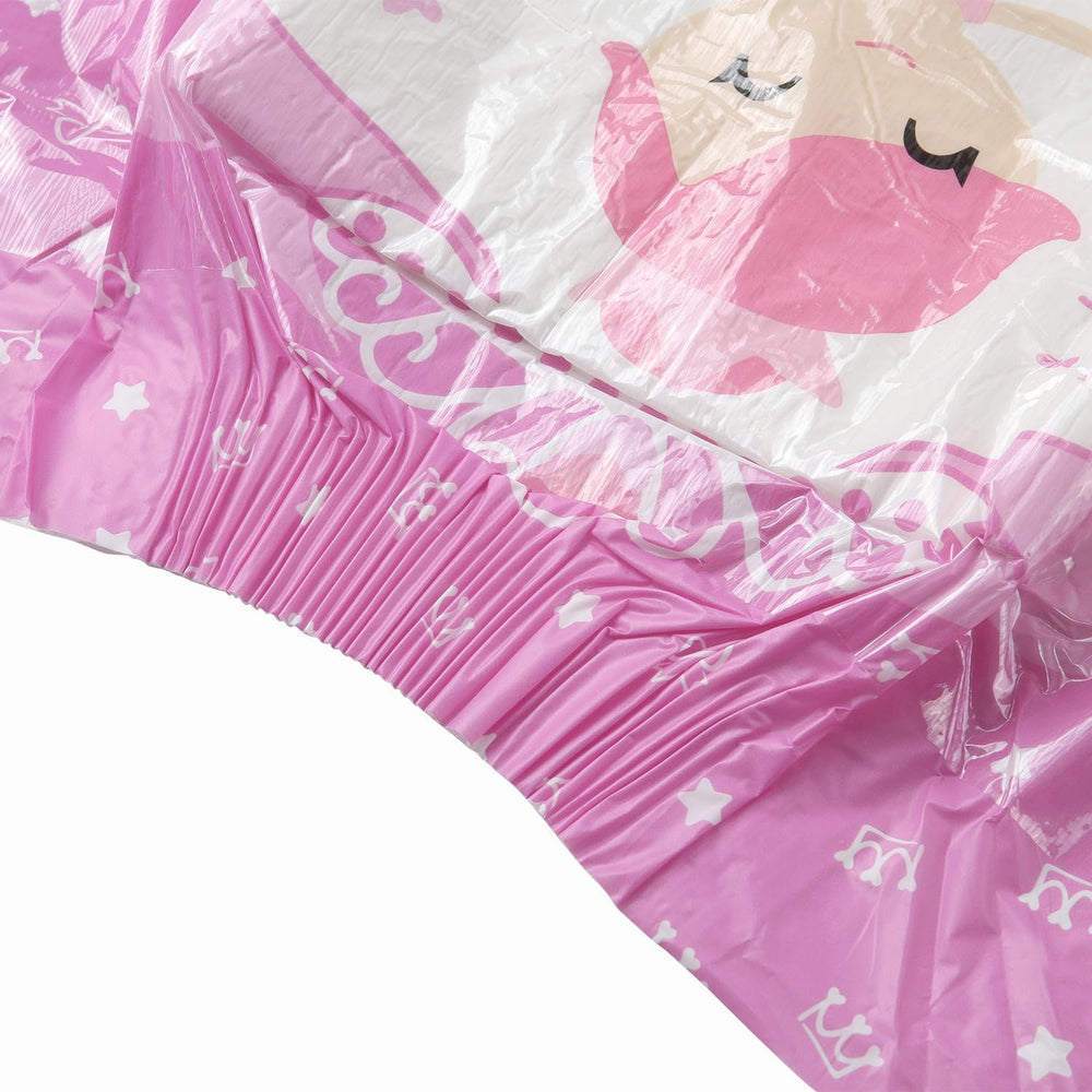 Scutece pentru adulți CutiePlusU, 10 bucăți, chiloți de incontinență de unică folosință cu tablă pentru femei și bărbați, absorbție maximă peste noapte - Little Princess (Mărime mare 94-119 cm)