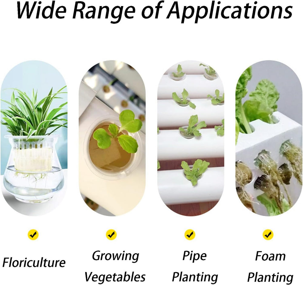 50 de bucăți de bureți hidroponici de 32 * 30 mm, propagare din vată de rocă, sistem hidroponic, bloc de burete de propagare, bureți de răsaduri, sistem hidroponic de seră, pentru cultivarea răsadurilor de legume și flori