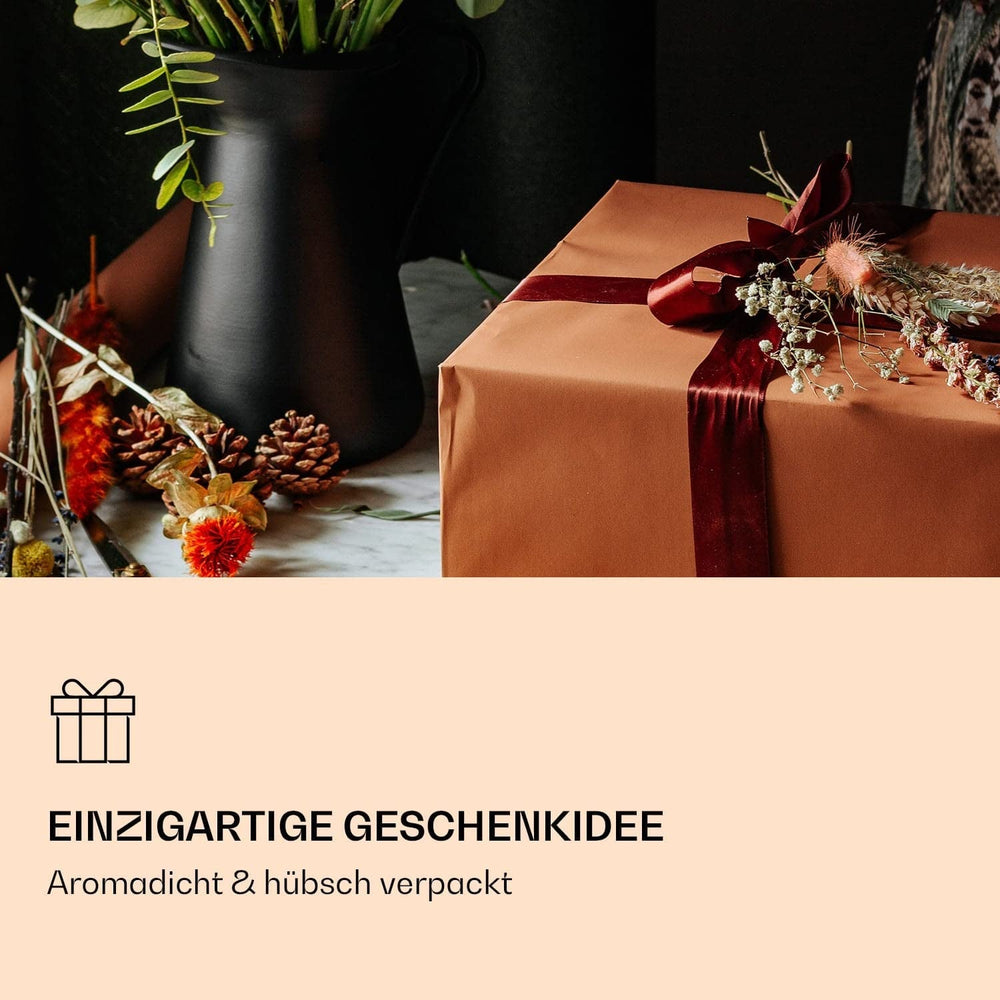 Feelino Cutie mixtă elegantă cu 6 bucăți - Flori de ceai Feelino White într-o cutie superbă de degustare și cadou cu 6 trandafiri de ceai alb diferiți, ambalați individual în vid, pachet cu 1 bucată