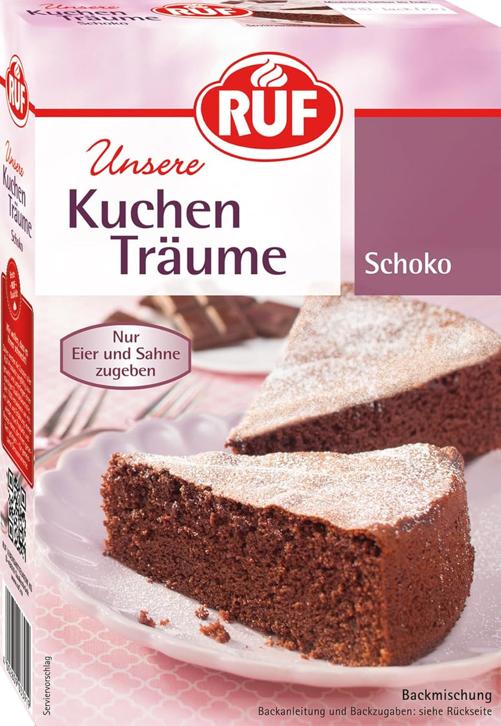 RUF Kuchen Träume Zitrone, Zitronenkuchen Traumhaft Einfach, Mit Puderzucker, Backmischung Für Einen Himmlisch Luftig Lockeren Kuchen Naty Shop Schokoladenkuchen