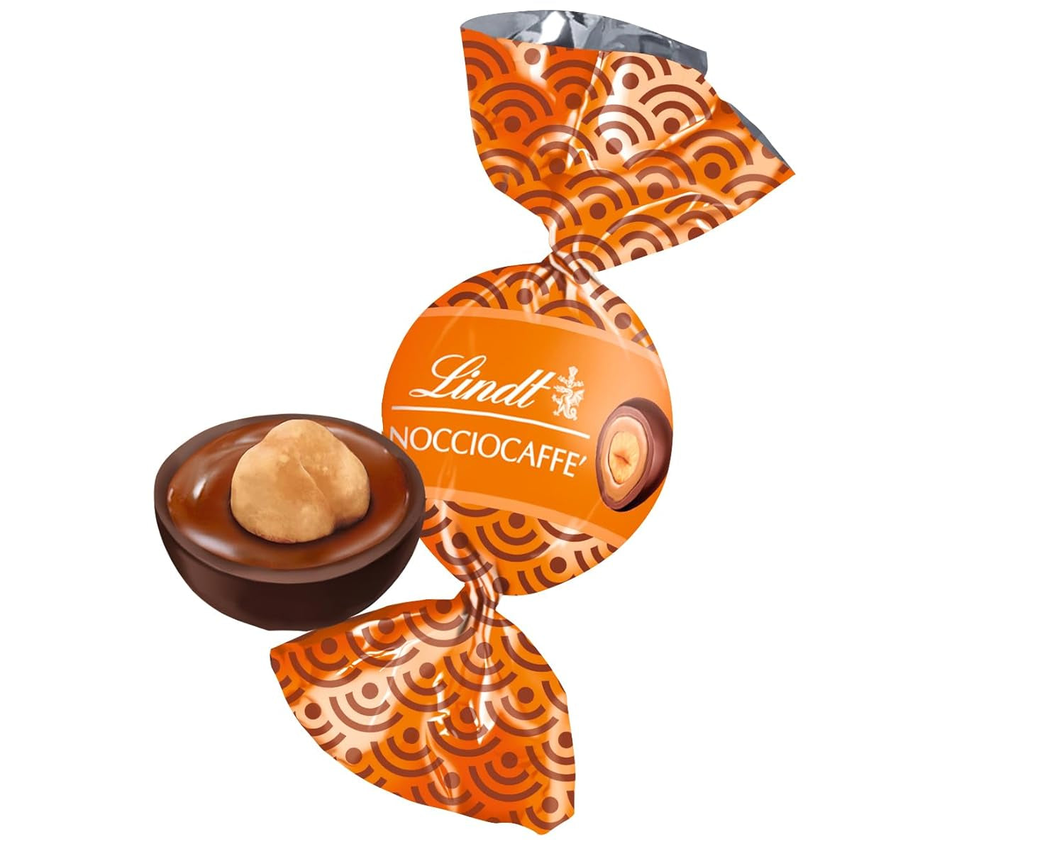 Lindt Roulette Ball Nocciolatte, ciocolată cu lapte cu umplutură de cremă de alune și alune întregi, 3000 g
