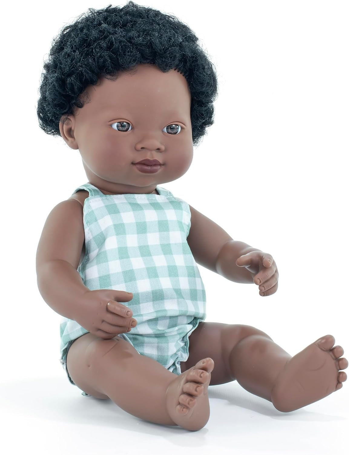 Miniland Puppe, 38cm, europäisches Mädchen mit Vitiligo. In Spanien hergestellt. Anatomisch korrekt. My Friend & Me Collection
