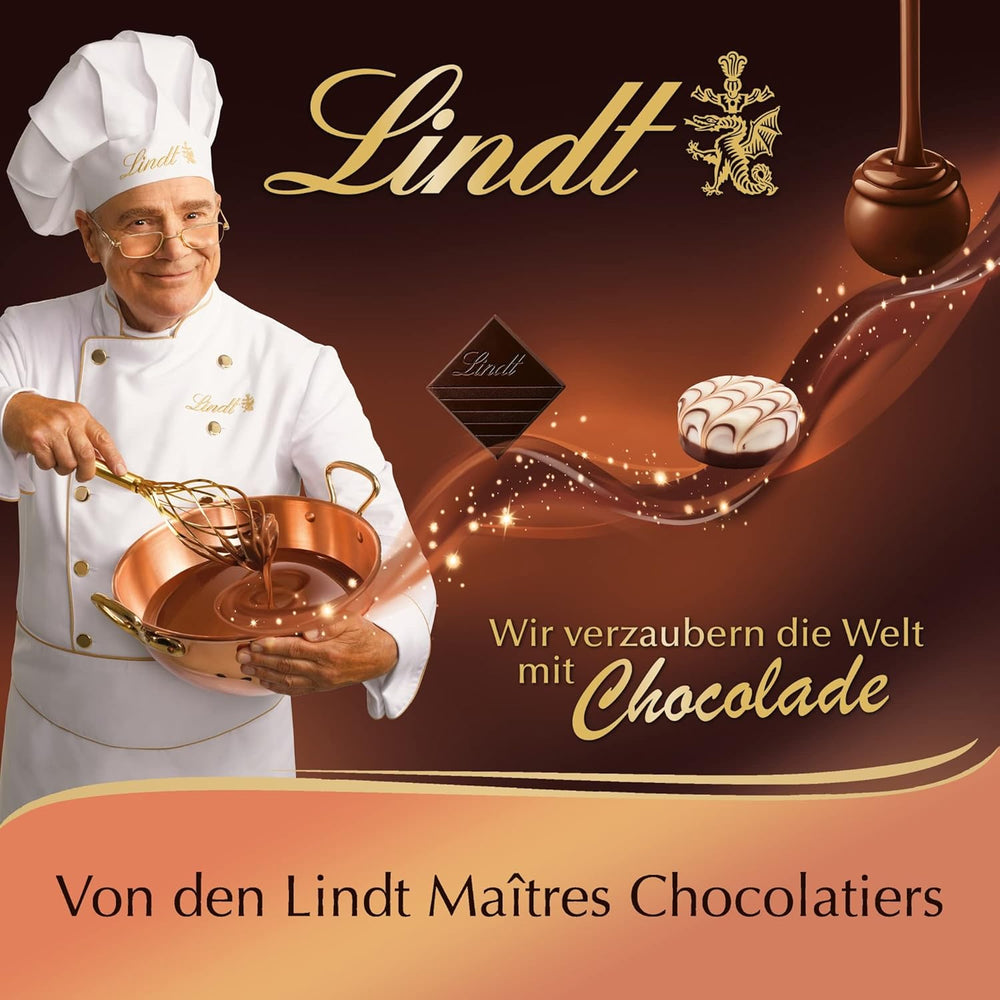 Lindt Ciocolată | Cutie Praline Creola | 165g | 15 praline în 4 sortimente delicioase, fabricate din cacao 100% fină, fără alcool | Set cadou Ciocolată