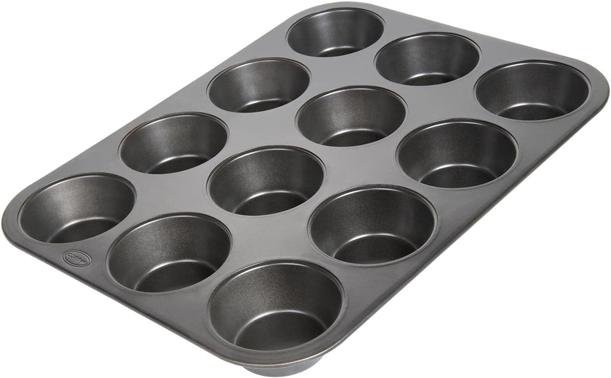 Wenco Muffinform 12Er Antihaft Backblech, Spülmaschinengeeignet, Karbonstahl – Muffinblech Für 12 Muffin – Hitzebeständig Bis 220°C, Schwarz Matrite si tavi pentru copt Naty Shop Version 2021