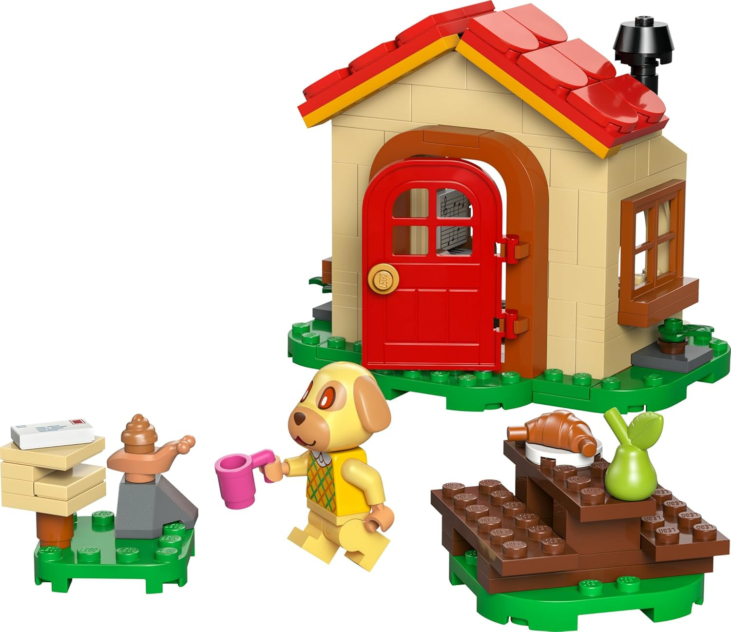 LEGO Animal Crossing - Bienchens gemütliches Haus - Spielzeug mit Minifigur, Klavier, Picknicktisch & Lebensmittel Zubehör - Spielset Gamer Geschenk für Mädchen, Jungen & Fans ab 6 Jahren - 77058