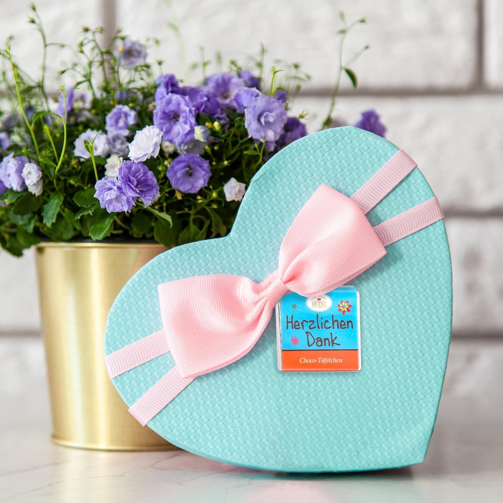 Batoane de ciocolată cu lapte Heidel Thank You 3x80g, 16 mini-batoane a câte 5g per pachet, Diverse expresii de recunoștință, Idee de cadou rafinată