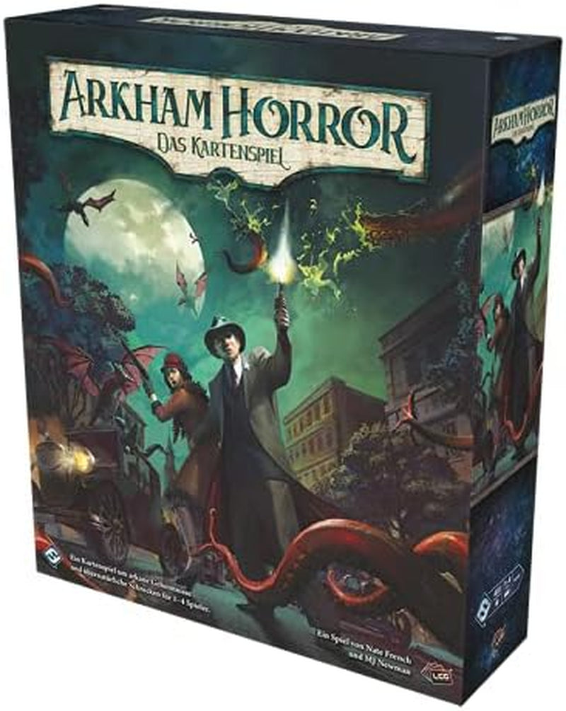 Fantasy Flight Games, Arkham Horror: LCG, Joc de bază, Joc pentru experți, Joc de cărți, 1-4 jucători, Vârste 14+, 45+ minute, Germană, Multicolor, Colorat