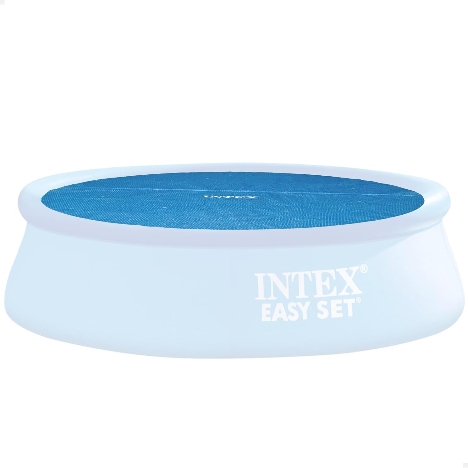 Prelată solară pentru piscină Intex - Prelată solară - Ø 457 cm - Pentru piscine cu montare ușoară și cadru, Albastră