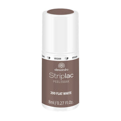 alessandro Striplac UV-Nagellack Flat White – Schonend und langanhaltend – Einfache Entfernung dank Peel-Off-Technologie – Vegan und tierversuchsfrei – 8 ml