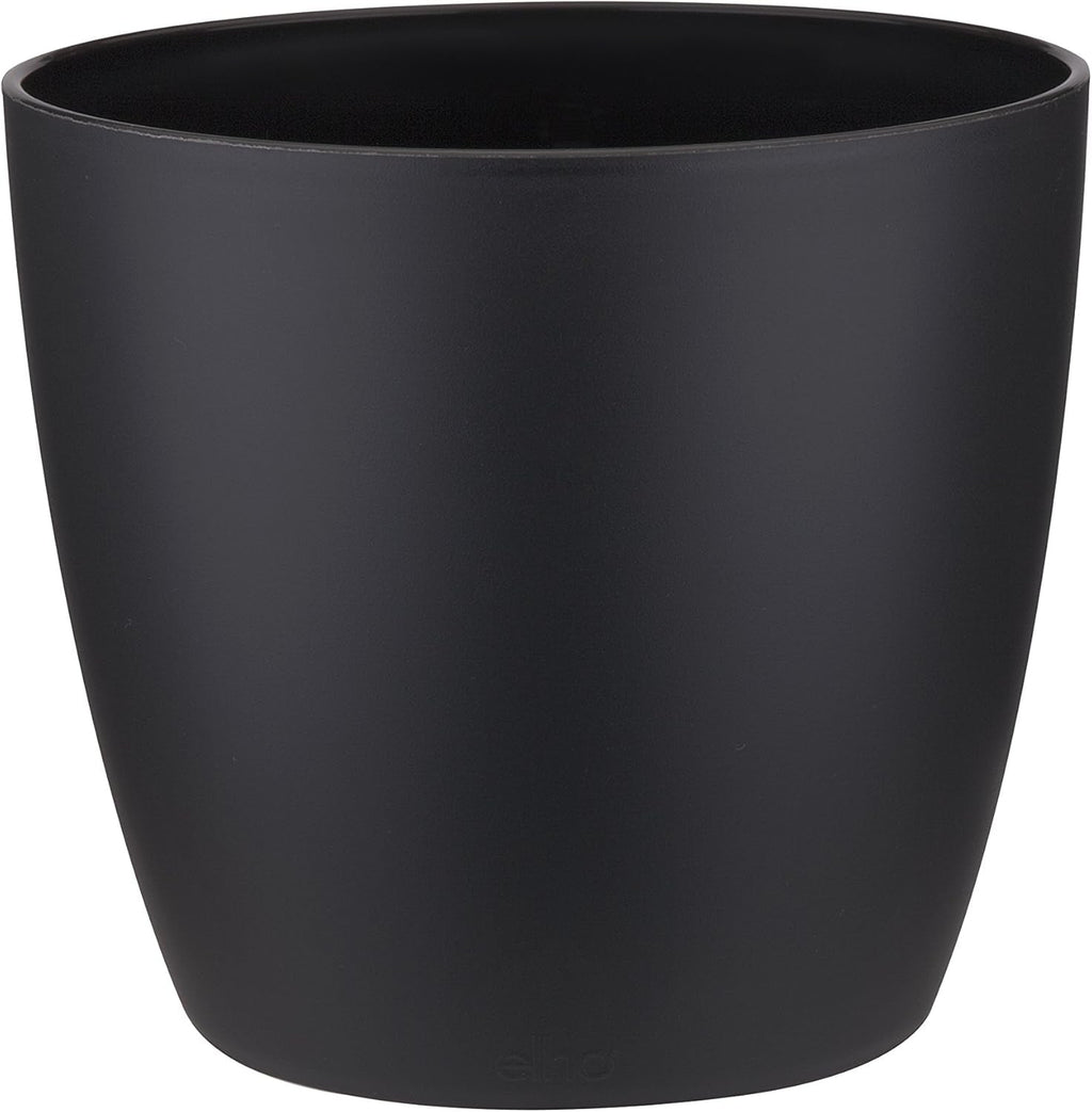 elho Brussels Round 18 - Ghiveci de flori de interior - Ø 18,3 x H 16,8 cm - Negru/Antracit