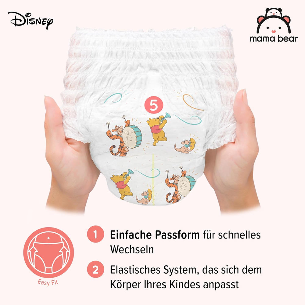 Marcă Amazon: Scutece Mama Bear Disney, mărimea 5 (12-17 kg) - Cutie lunară, alb, 140 bucăți (2 pachete a câte 70)