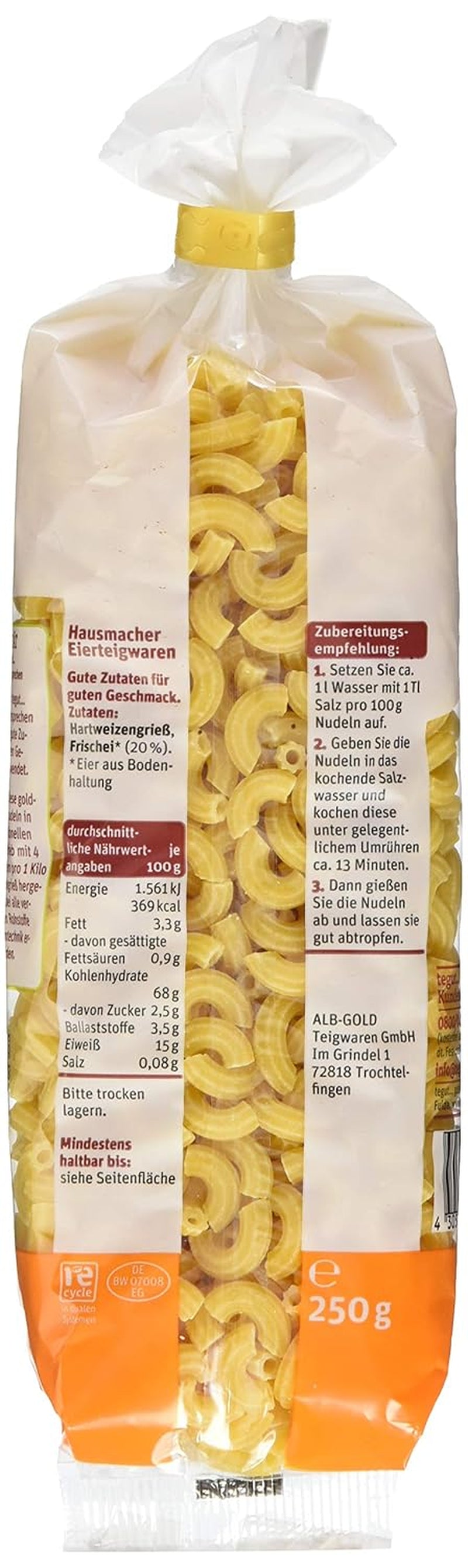 tegut... Coji de tăiței din ou, 1 x 250 g