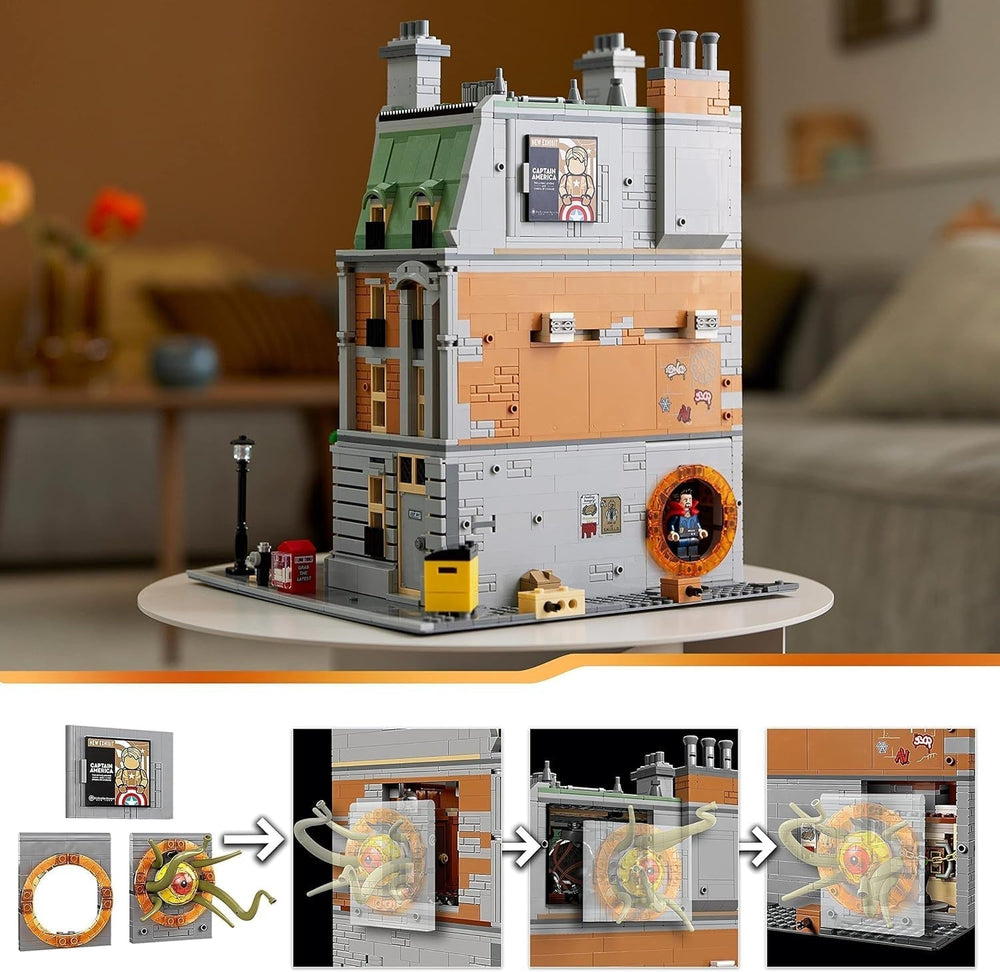 LEGO Marvel Sanctum Sanctorum, set de construcție modulară cu 3 etaje, cu minifigurinele Doctor Strange și Iron Man, casă de jucărie din Avengers: Endgame, obiect de colecție pentru fani, decor grozav pentru cameră 76218 Seturi de constructie Besuche den LEGO-Store