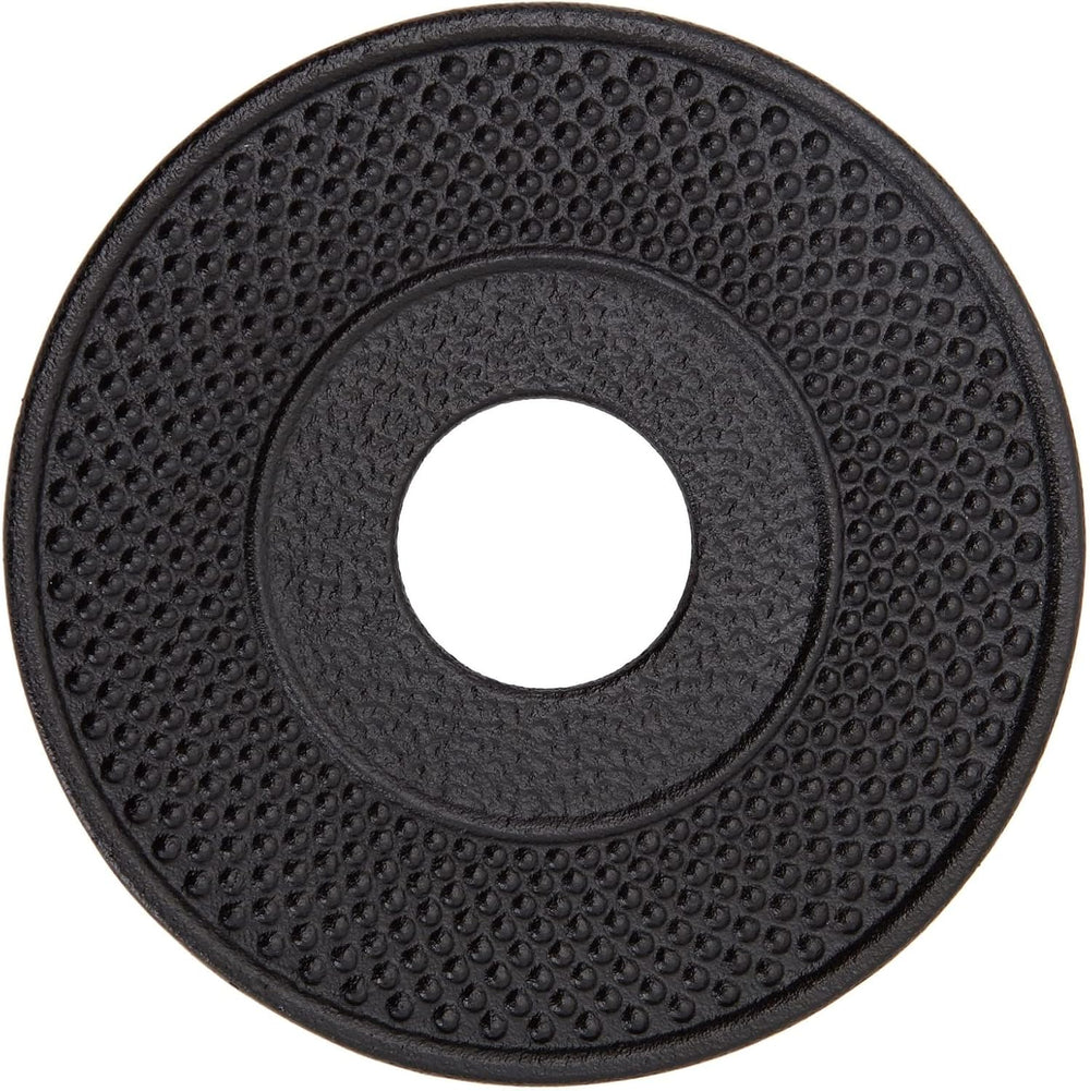 Set de ceai japonez Juvale cu ceainic din fontă (1200 ml), farfurie și 2 căni, set de ceai în stil Tetsubin, negru