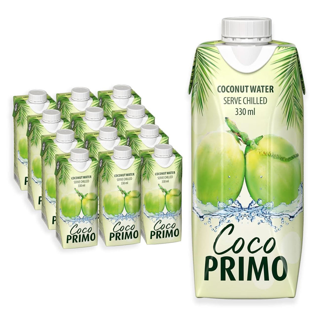 Apă de nucă de cocos, Pură, Băutură răcoritoare pentru sportivi, Calmant pentru sete, 12 X 330 ml Bauturi fara alcool Naty Shop 12 x 330 ml Apă de nucă de cocos
