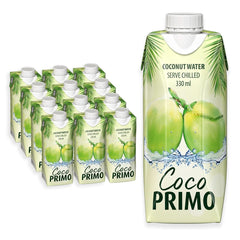 Apă de nucă de cocos, Pură, Băutură răcoritoare pentru sportivi, Calmant pentru sete, 12 X 330 ml Bauturi fara alcool Naty Shop 12 x 330 ml Apă de nucă de cocos