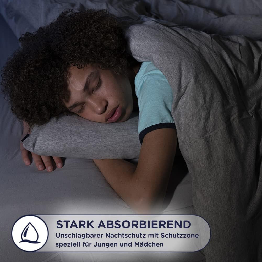 Scutece Huggies DryNites Nighttime pentru enurezis, pentru băieți de la 13 la aproximativ 17 ani (48-60 kg), 33 de bucăți (3x11), pachet lunar Jumbo, chiloți XL