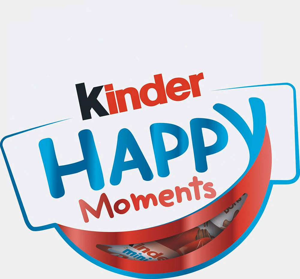 kinder Happy Moments Mini Mix – Cadou de Ziua Îndrăgostiților pentru el și ea – Pentru socializare și împărtășire cu prietenii și familia – 161 g