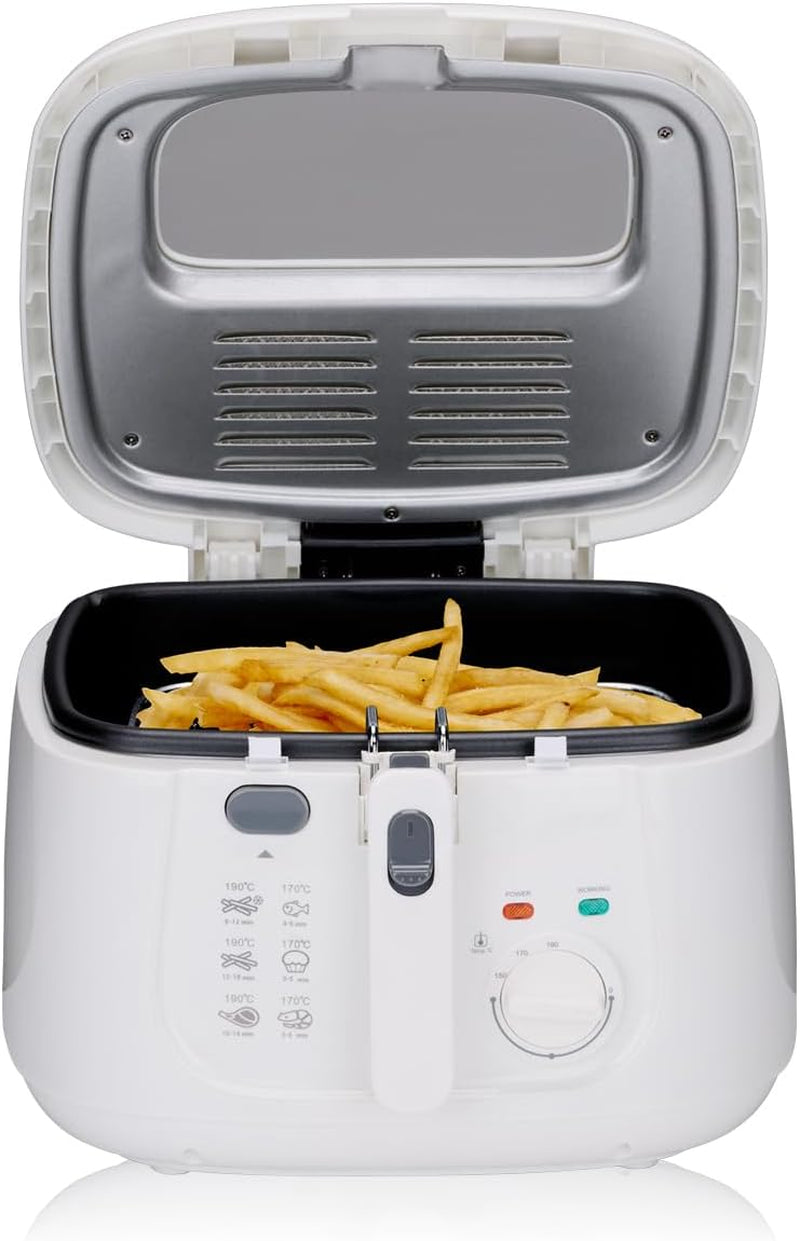 Alpina Deep Fat Fryer 2,5L DF-165, 1800W - Temperatură reglabilă până la 190°C Electrocasnice Naty Shop Default Title
