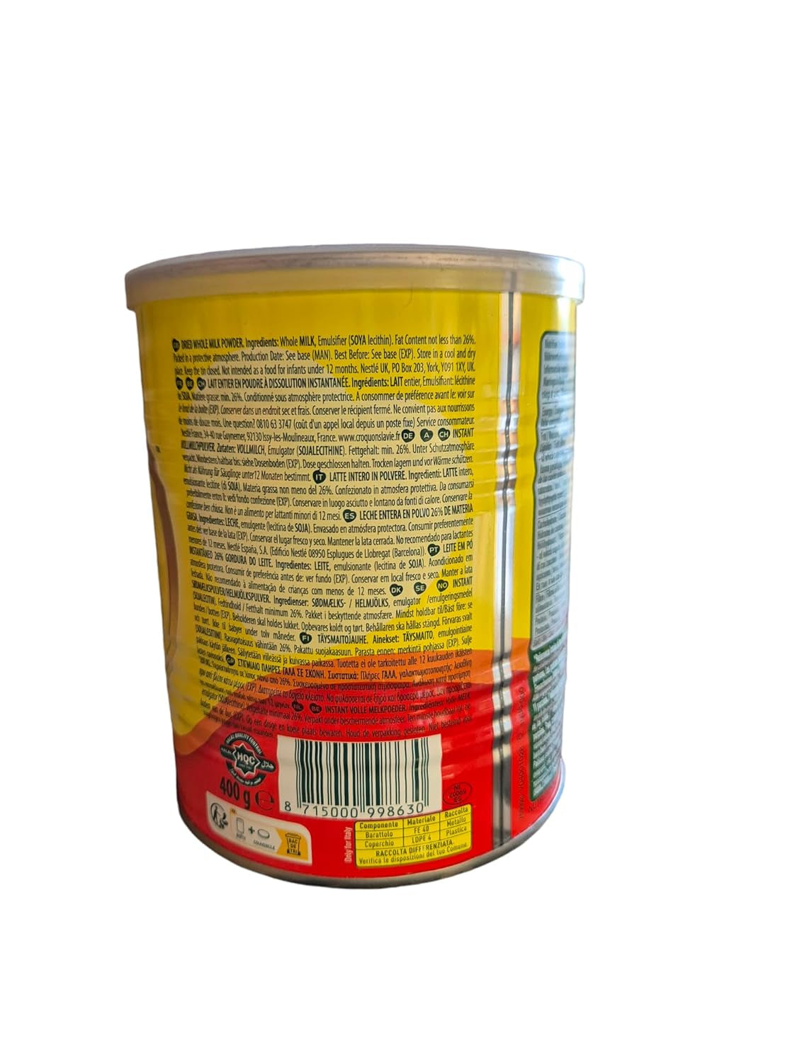 -Set: MILO - Instant Kakao Getränk 400g + NIDO - Milchpulver 400g