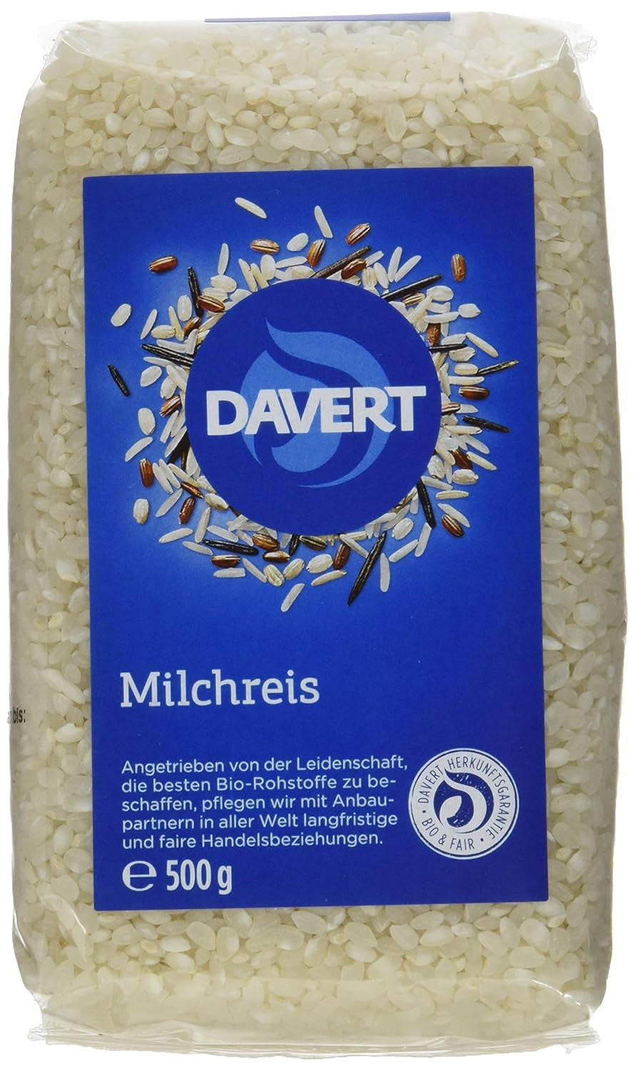 Budincă de orez Davert (1 x 500 g) - Bio
