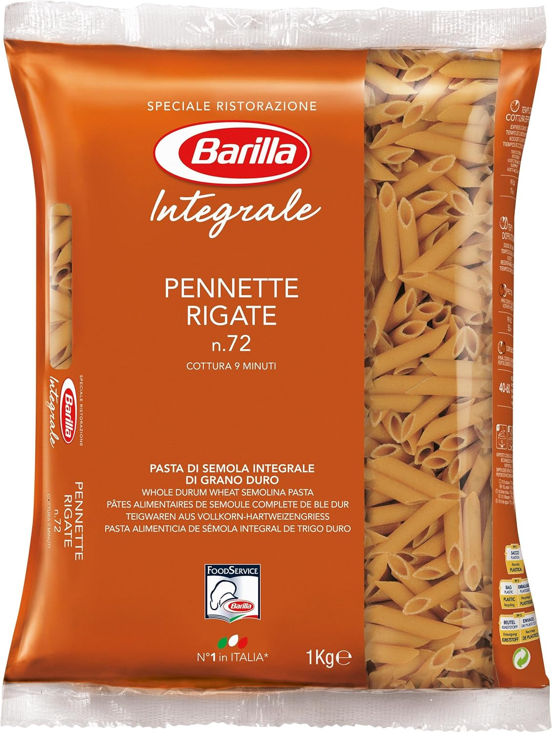 Paste integrale Barilla Fusilli Integrale – 1 kg