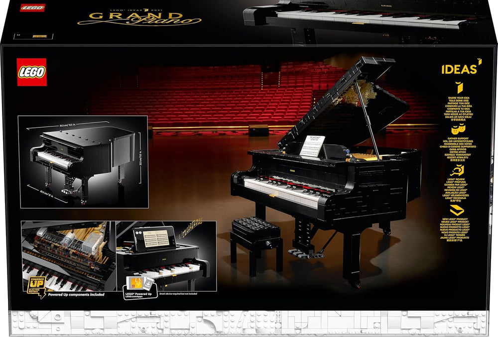 LEGO Ideas Konzertflügel (21323); Bauset; Ihr eigener Konzertflügel; tolles Modellbauprojekt geschätzten Pianisten, Musiker, Musikliebhaber oder Bastler (3.662 Teile)