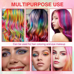 5 culori Vopsea de păr temporară pentru copii lavabilă, mascara de păr colorată, salon de cretă pentru păr Vopsea pentru par Naty Shop
