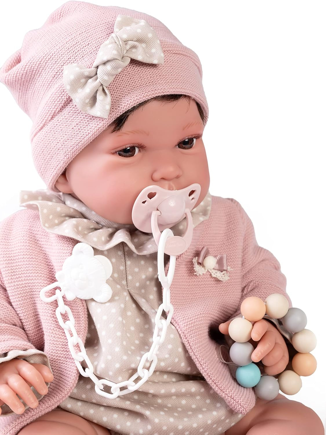 Puppen für Neugeborene mit Gewicht Pfeife Spaziergang mit Beißring