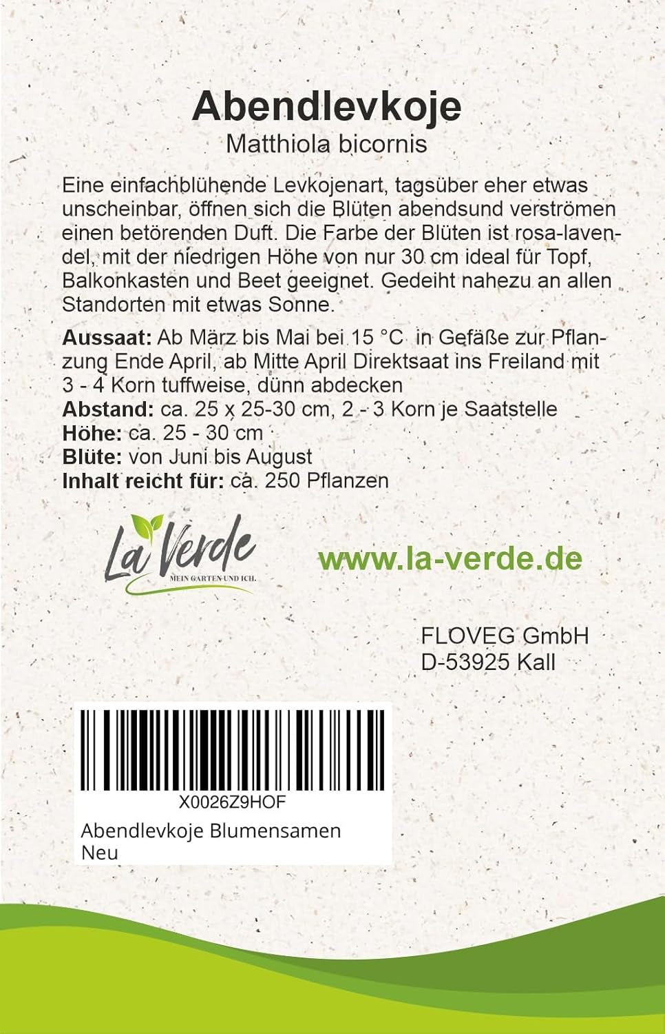 Semințe de flori de seară