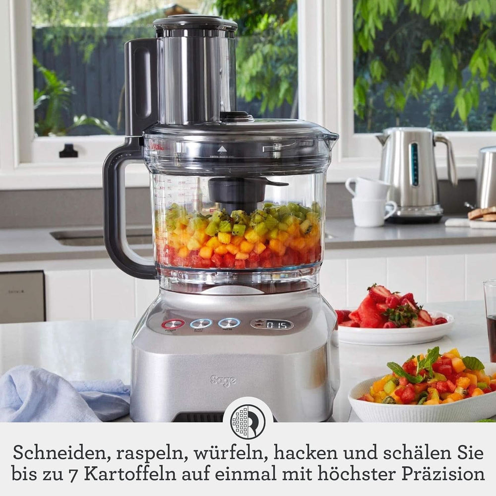 Sage Appliances SFP820 the Kitchen Wizz Peel Und Dice, Küchenmaschine, 2000 Watt Mama si Copilul Naty Shop