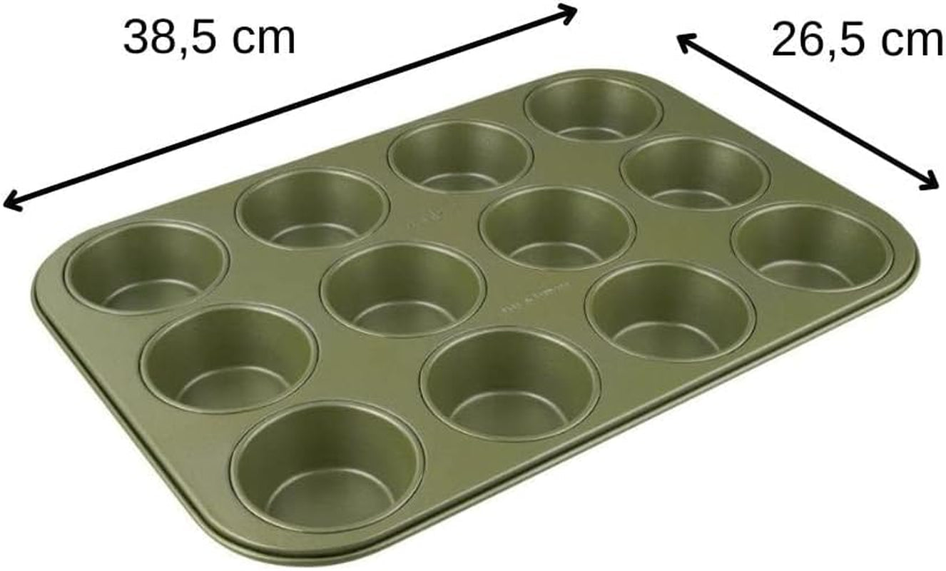 Zenker Muffinform Für 12 Stück – Ressourcenschonende Und Klimaneutrale Backform Für Muffins Und Cupcakes – 12Er Muffinblech Mit Veganer Antihaftbeschichtung Matrite si tavi pentru copt Naty Shop
