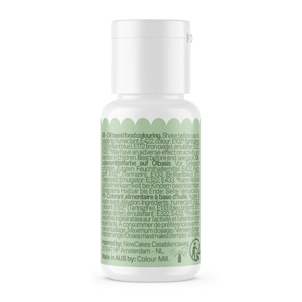 Colorant alimentar pe bază de ulei de salvie Colour Mill - Colorant alimentar pentru ciocolată, fondant, brioșe, prăjituri, copt, macaroane - Colorant alimentar pentru decorarea torturilor - 100 ml