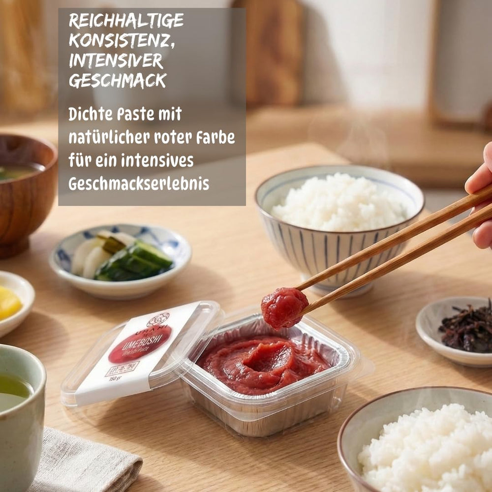 Japanische Umeboshi-Paste, Fermentierte Pflaumen mit Shiso, 150 g