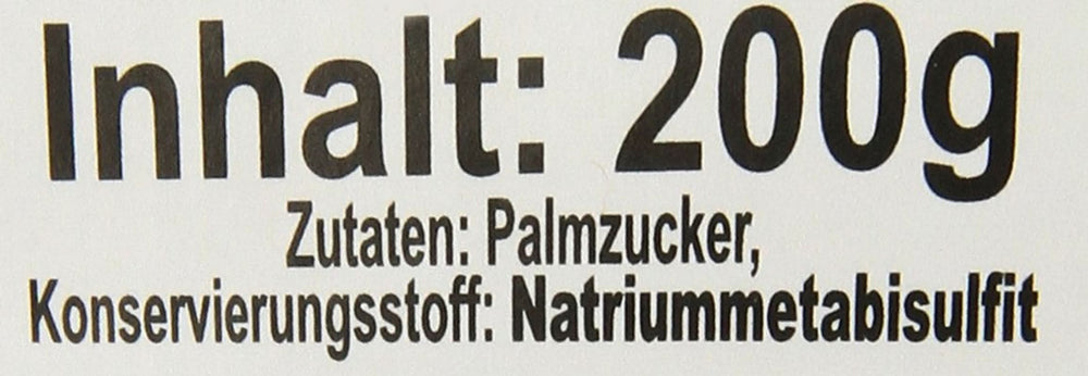 Palmzucker, Scheiben (1 X 200 G) Indulcitori Naty Shop