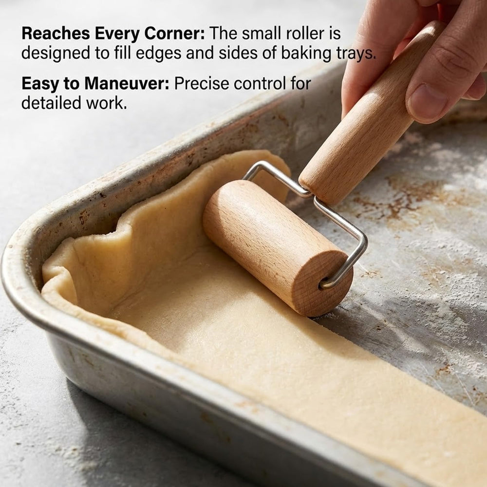 Sucitor, rolă de aluat, sucitor din lemn, potrivit pentru copt și gătit în bucătăria de acasă, tortilla, pizza, fursecuri