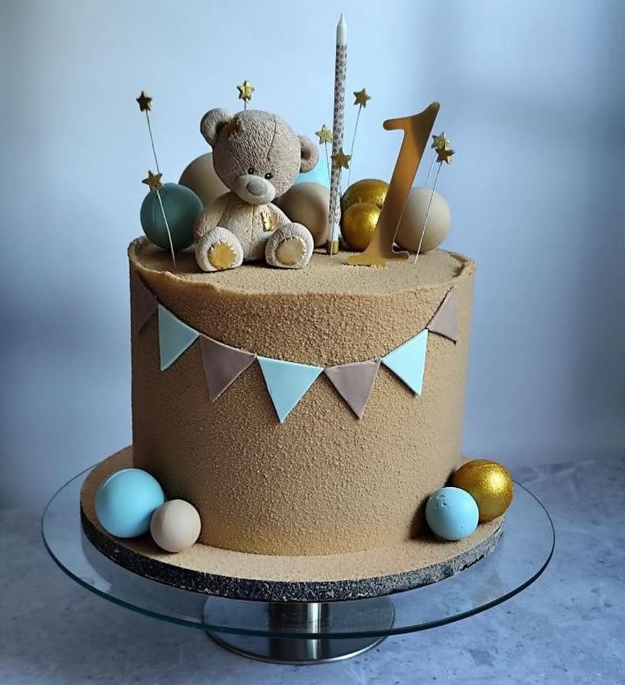 Decoratiune comestibila din zahar, Ursulet Decoratiuni din Pasta de Zahar Nati Shop