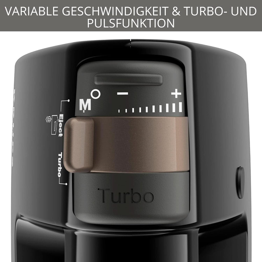 Krups 3Mix 7000 Handmixer 60 Jahre Special Edition, 500 Watt, Knet- Und Rührhaken Aus Edelstahl, Langes Netzkabel, Zubehörtasche, F6085811, Schwarz/Kupfer Bucatarie Naty Shop