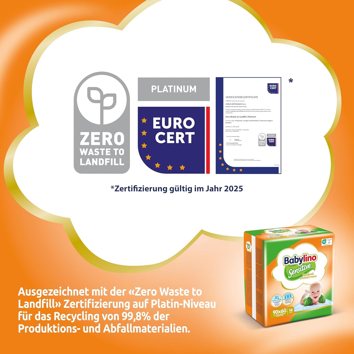 Șervețele umede sensibile, 90 x 60 cm, extra absorbante, 14 bucăți