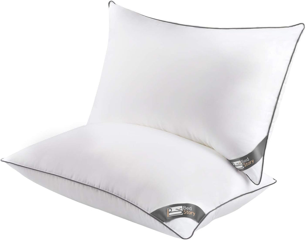 Pernă Bedstory, 50 X 70 Cm, 2 bucăți, Rezistent la mușcături, Respiră transpirația, Hipoalergenic, Umplutură: 100% fibră de poliester, Ultra-confort și confort moale și suport excelent Perne standard Naty Shop Titlu implicit