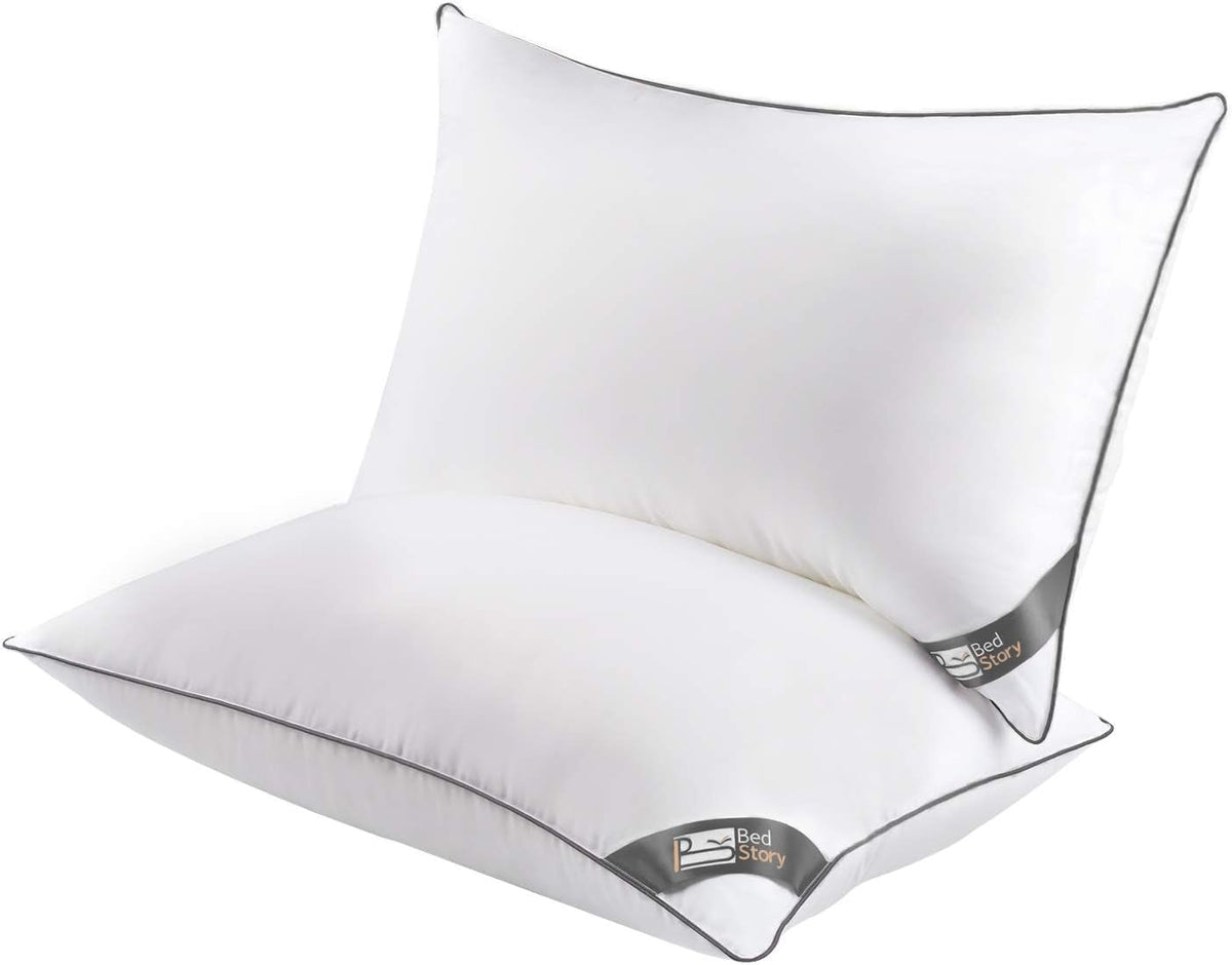 Pernă Bedstory, 50 X 70 Cm, 2 bucăți, Rezistent la mușcături, Respiră transpirația, Hipoalergenic, Umplutură: 100% fibră de poliester, Ultra-confort și confort moale și suport excelent Perne standard Naty Shop Titlu implicit