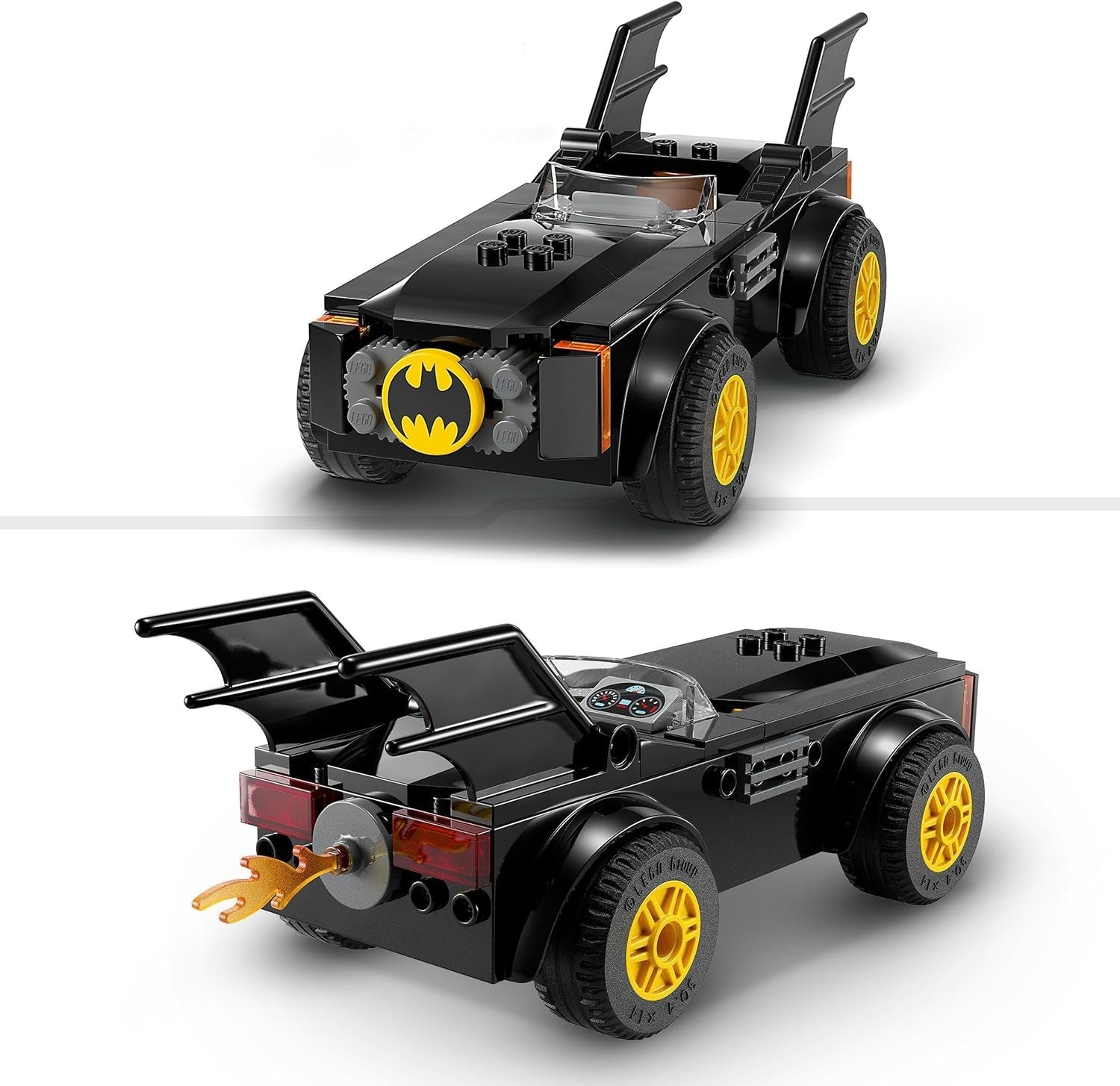 LEGO 76264 DC Chase in Batmobil: Batman Vs. Joker set de mașini de jucărie, Set de pornire pentru supereroi cu 2 minifigurine, Jucărie pentru copii preșcolari, băieți, fete cu vârsta peste 4 ani, Rapid de asamblat Seturi de constructie Besuche den LEGO-Store