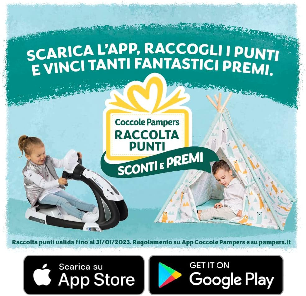 Scutece Pampers Sun and Moon Midi, mărimea 3 (4-9 kg), 120 de scutece