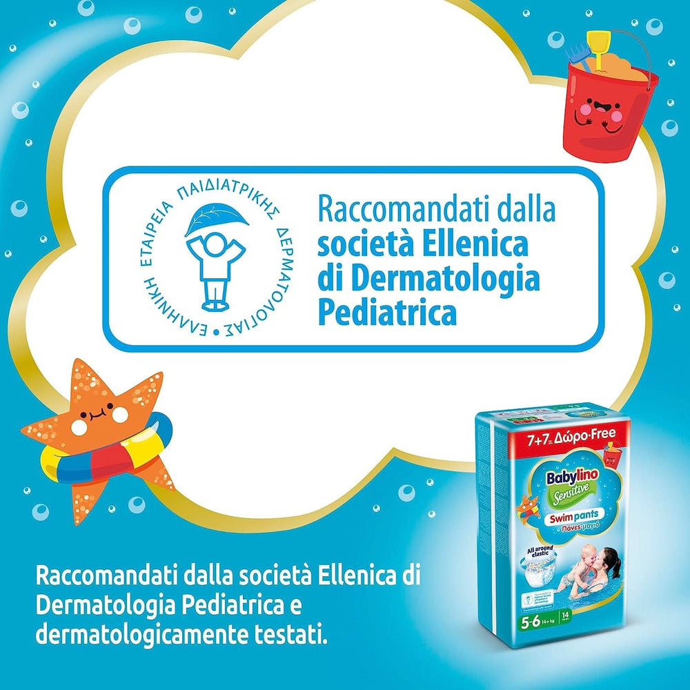 Pantaloni de înot Sensitive, scutece pentru mare și piscină Mama si Copilul Naty Shop